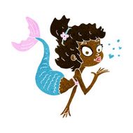 cartoon pretty mermaid N22
