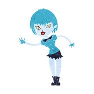 cartoon vampire girl welcoming N6
