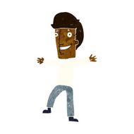 cartoon happy man N298