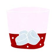 cartoon drink in glass