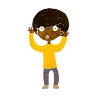 cartoon startled boy N23