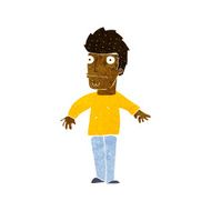 cartoon worried man N63
