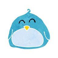 funny cartoon bird N116