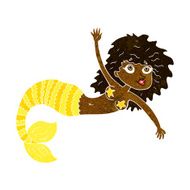 cartoon pretty mermaid N23