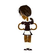 Cartoon Waitress N23