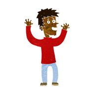 cartoon excited man N68