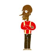 cartoon mean old man N6