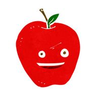 cartoon happy apple N10