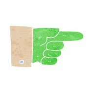 cartoon pointing zombie hand N10