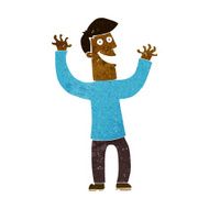 cartoon excited man N69