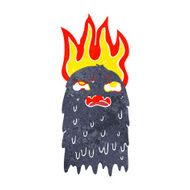 burning cartoon ghost N2