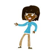 Cartoon Girl Pointing N19