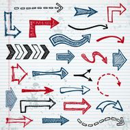 Sketched arrows