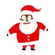 cartoon shocked santa claus N4