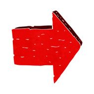 cartoon pointing arrow sign N2