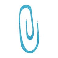 cartoon red paperclip N7