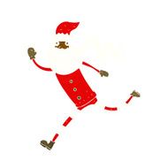 cartoon running santa N7