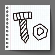 pushpin doodle drawing N6