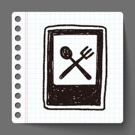 restaurant sign doodle N17