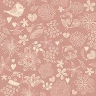 Retro floral seamless background N4