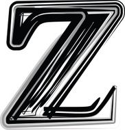 Freehand Typography Letter Z