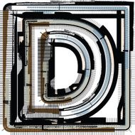 Grunge Font LETTER d N2