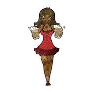 cartoon beer festival girl N5