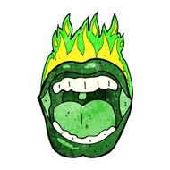 cartoon halloween mouth N11