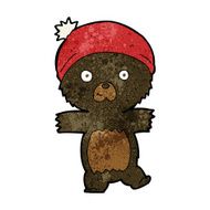 cartoon cute black bear N28