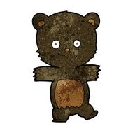 cartoon cute black bear N29