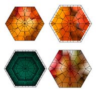 set of gemstone vector pattern