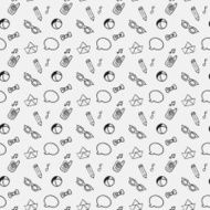 doodle pattern Seamless background N39