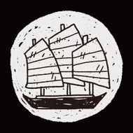 Chinese boat doodle N5