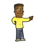Cartoon Man Pointing N134