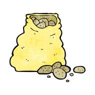 Cartoon Sack Of Potatoes N15