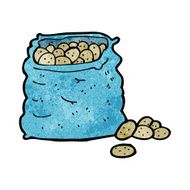 Cartoon Sack Of Potatoes N16