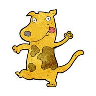 cartoon happy dog N48