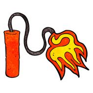 cartoon dynamite burning N7