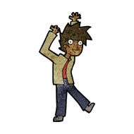 cartoon excited boy N95