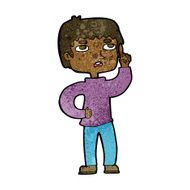 cartoon boy with question N16