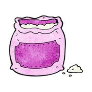 cartoon pink bag of flour N5