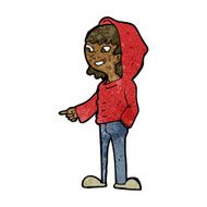 cartoon pointing teenager N7