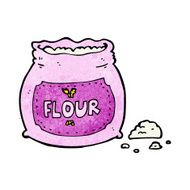 cartoon pink bag of flour N6