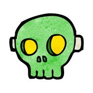 cartoon spooky skull mask N12