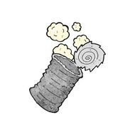 cartoon old tin can N7