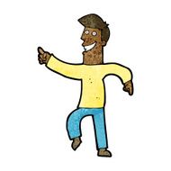 cartoon grinning man N53