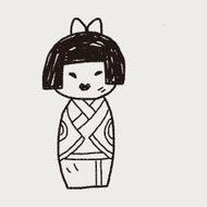 Japanese doll doodle N11