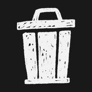 trash can doodle N22