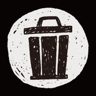 trash can doodle N23