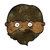 cartoon bearded man N36